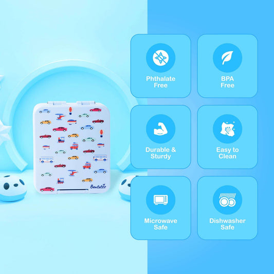 Travel Trot Bento Box features lightweight, BPA-free, leak-proof lunchbox