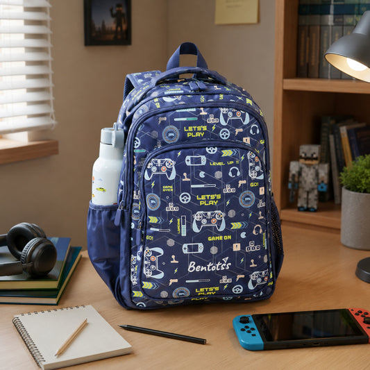 Single-Decker Backpack for Kids - Sapphire blue