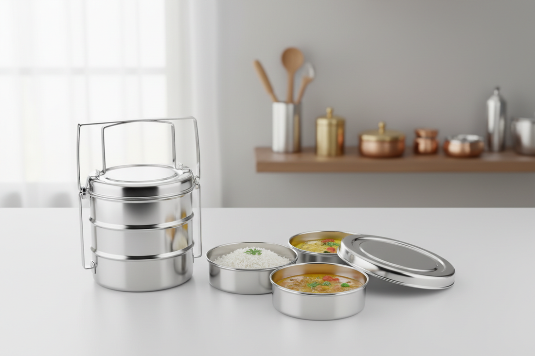 Best Steel Tiffin Box in India 2026: Grade 304 vs 202 Explained