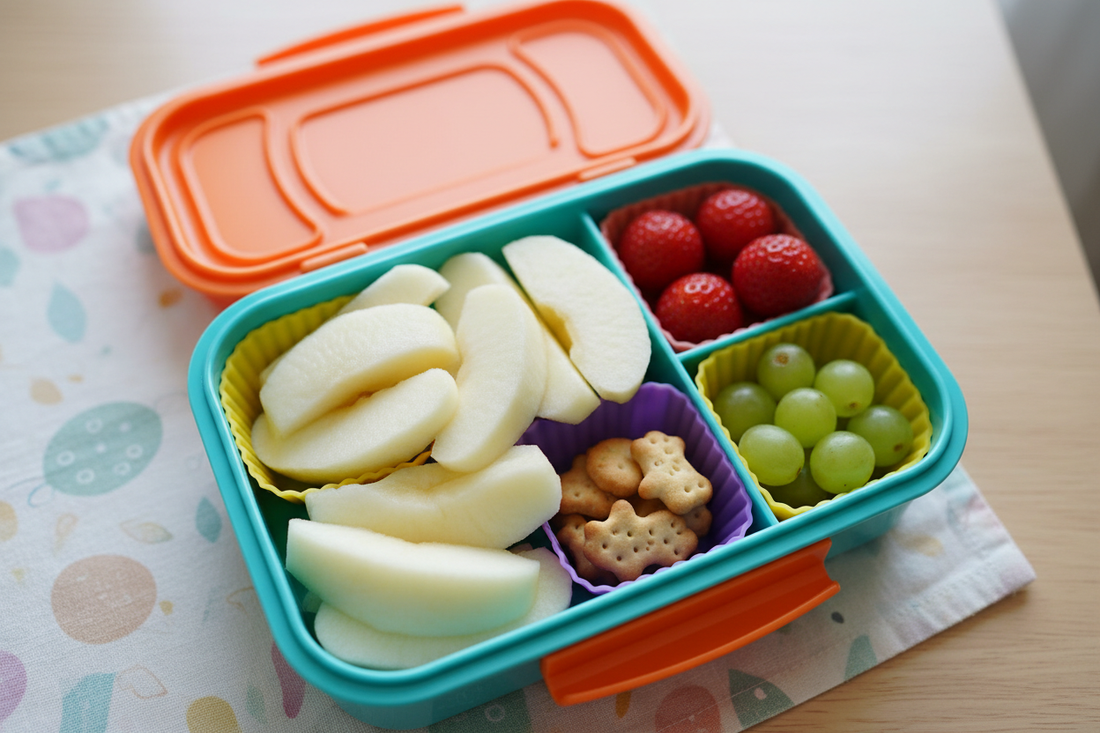 apple slices in lunch box