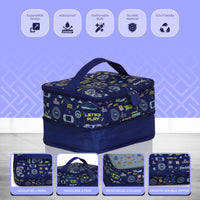 Video Game Lunch Bag Sapphire Blue