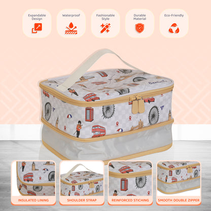 London Lunch Bag Warm Grey