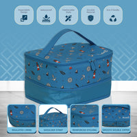 Sea Lunch Bag Cyan Blue