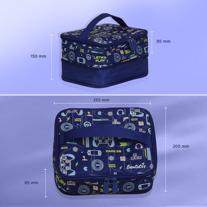 Video Game Lunch Bag Sapphire Blue