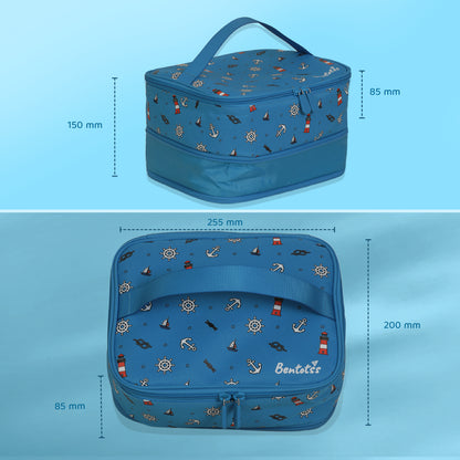 Sea Lunch Bag Cyan Blue