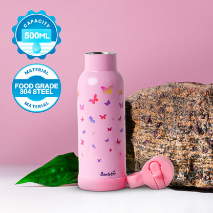 Butterfly Magic Stainless Steel Sipper food-grade quality and safe for kids