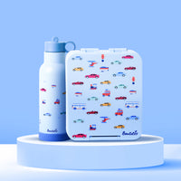 Travel Trot Bento 500ml Sipper & 4 Compartment Tritan Lunch Box Combo