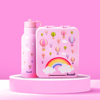 Cloudy Journey Bento 500ml Sipper & 4 Compartment Tritan Lunch Box Combo