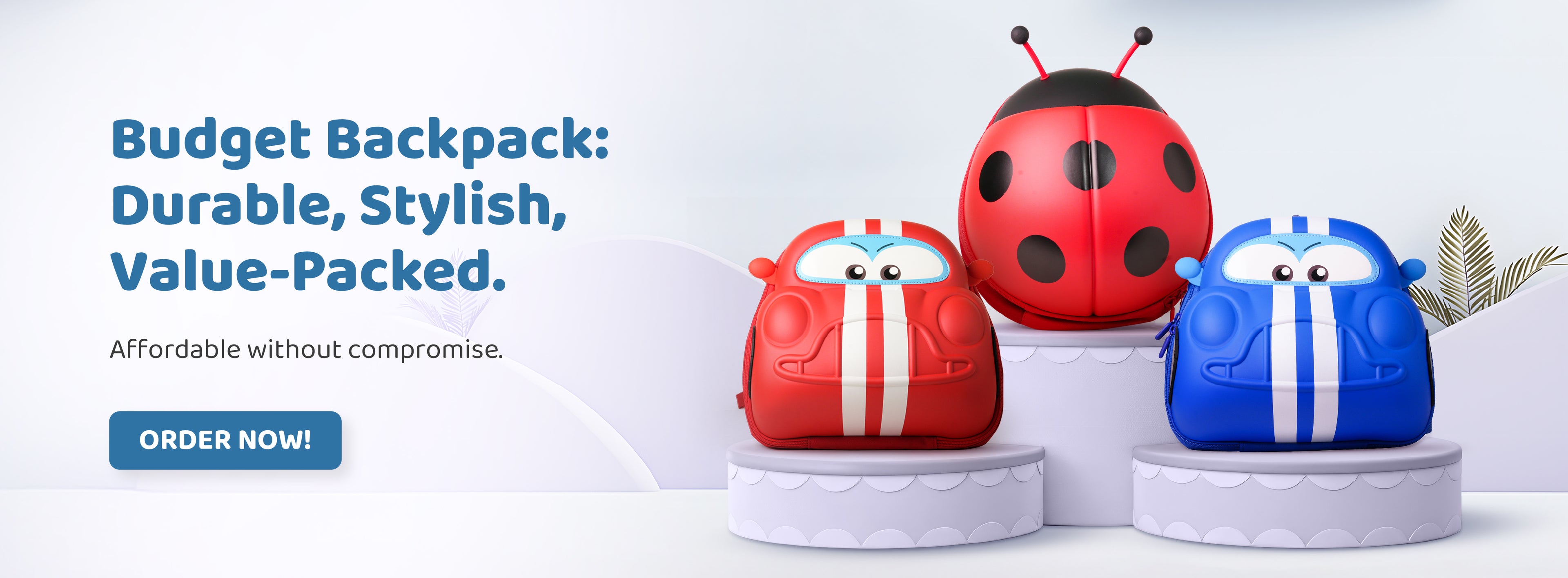 Budget backpack friendly banner