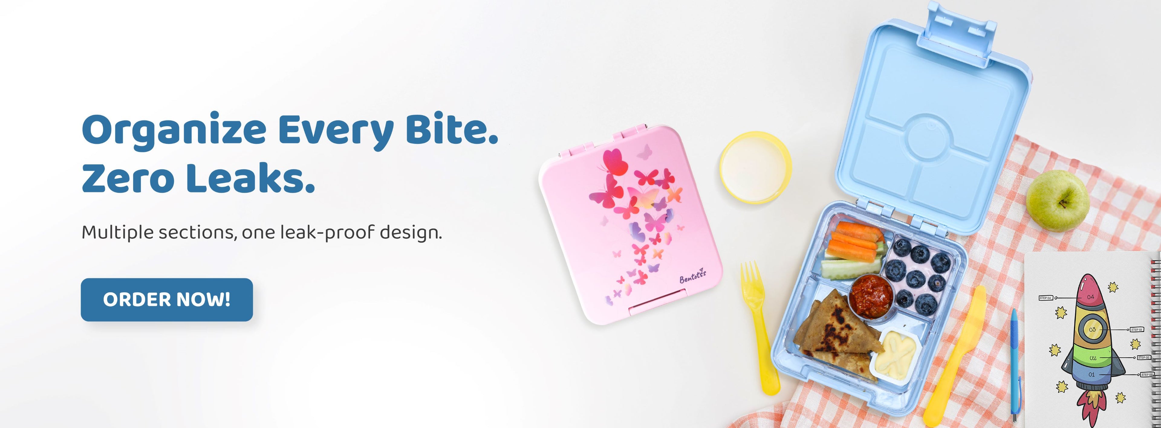 Compartment Lunch Box BPA Free And Spill Resistant