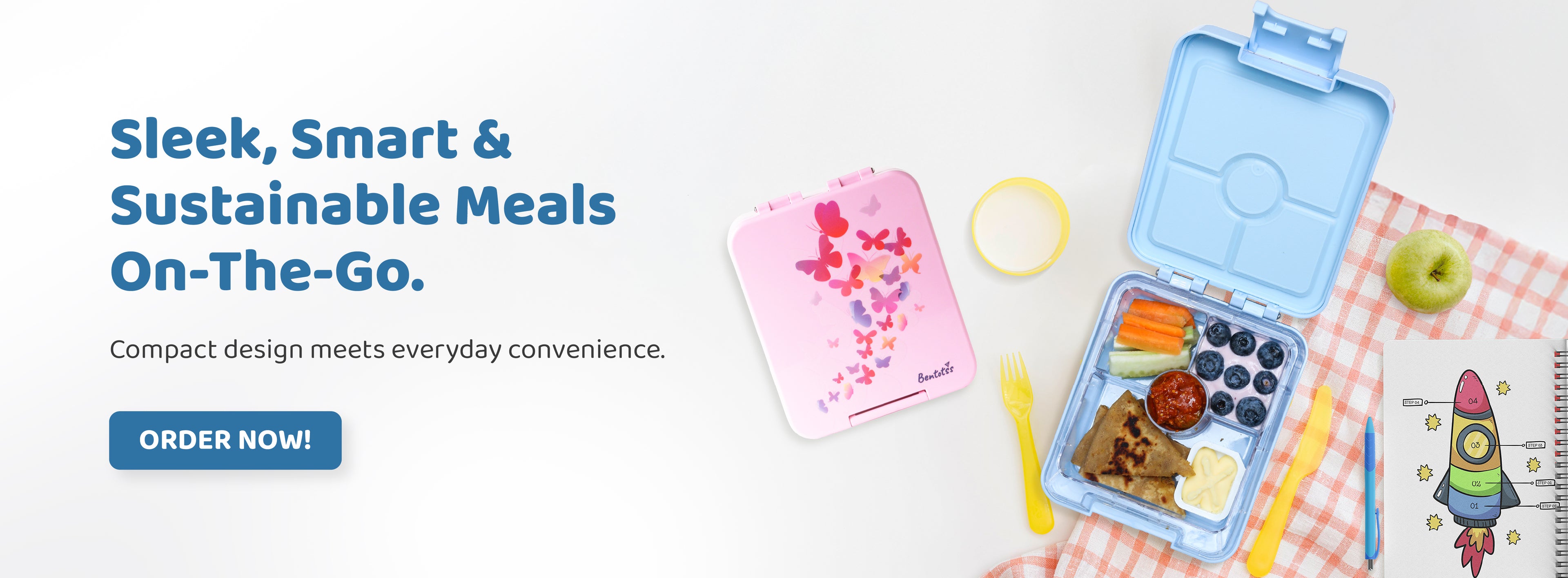 Sleek smart sustainable meals on the go