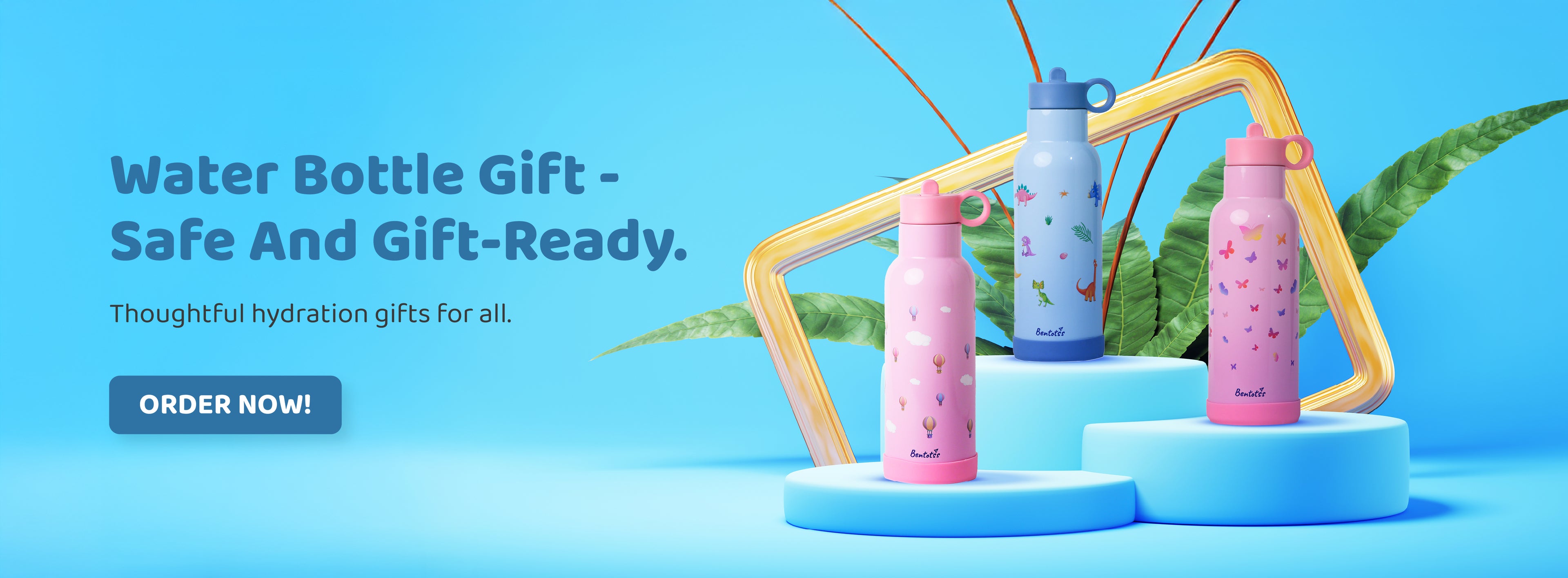 Water bottle gift safe and gift ready
