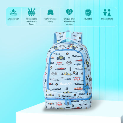 Double-Decker Backpack for Kids - Sky Blue