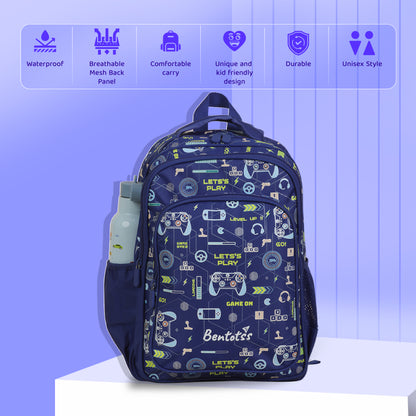 Single-Decker Backpack for Kids -  Sapphire blue