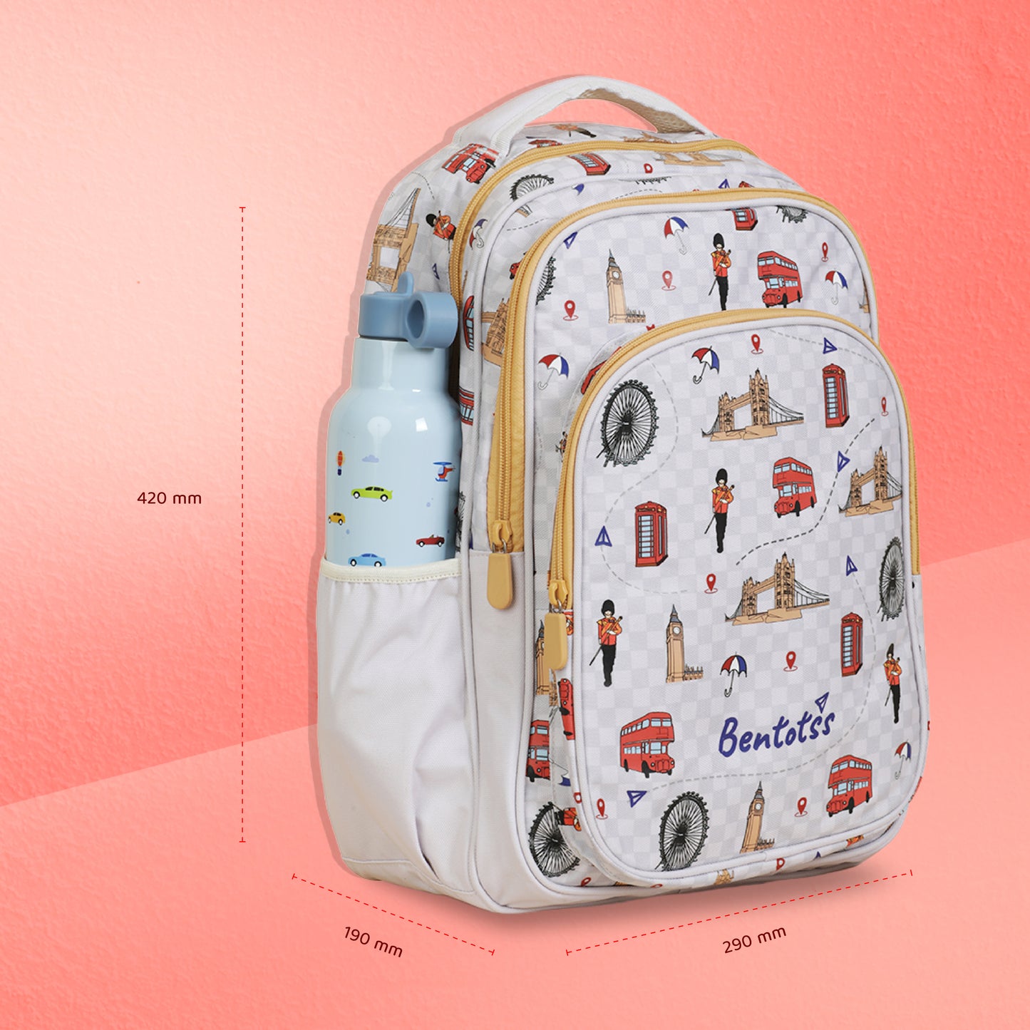 Single-Decker Backpack for Kids -  Warm Grey