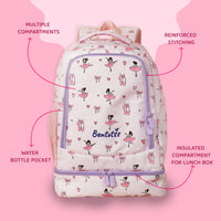 Double-Decker Backpack for Kids - Pastel Pink