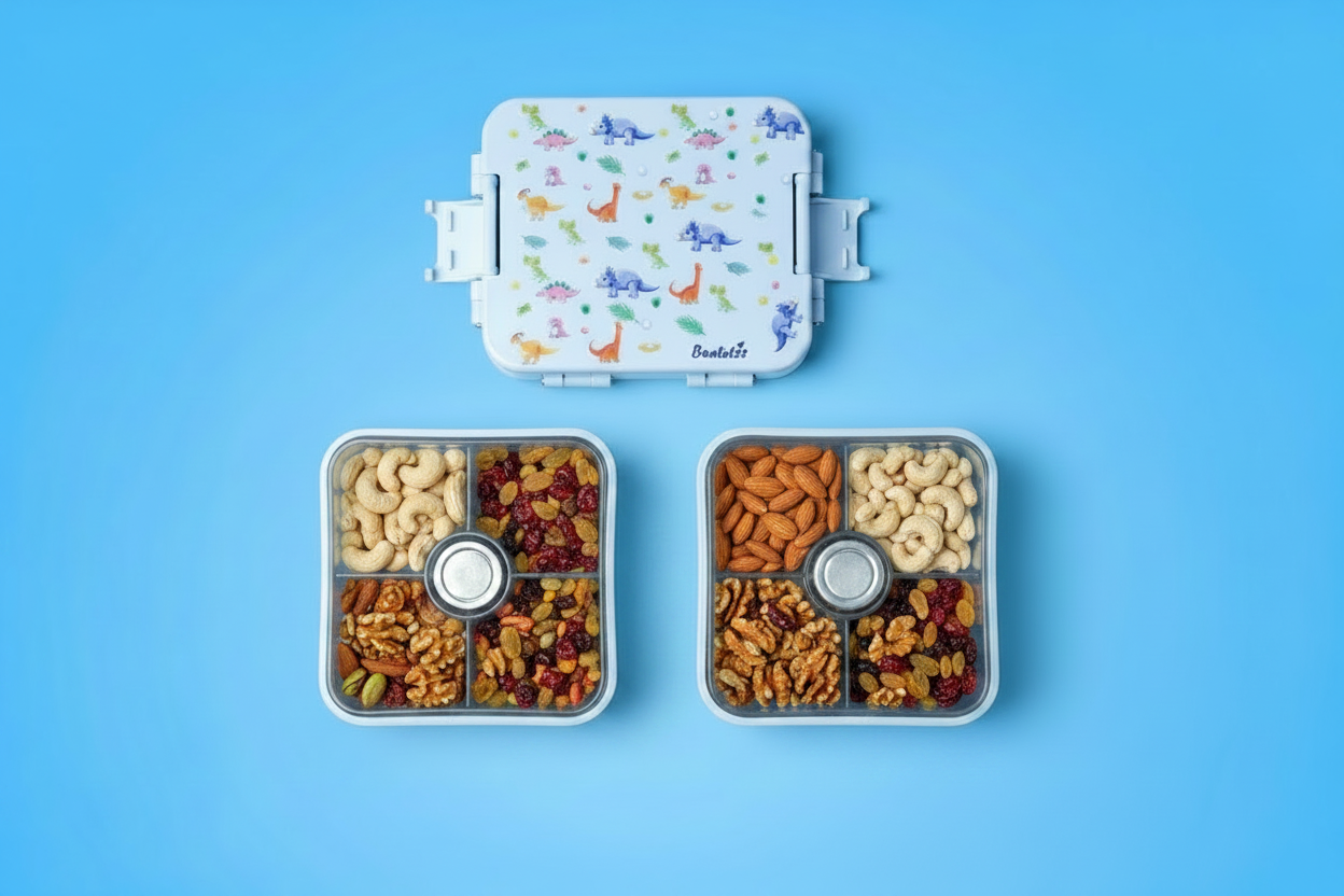 Bentotss Dinosaur Bento Box with Dry Fruits