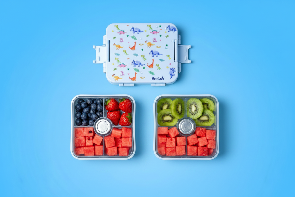Bentotss Dinosaur Bento Box with Fruits