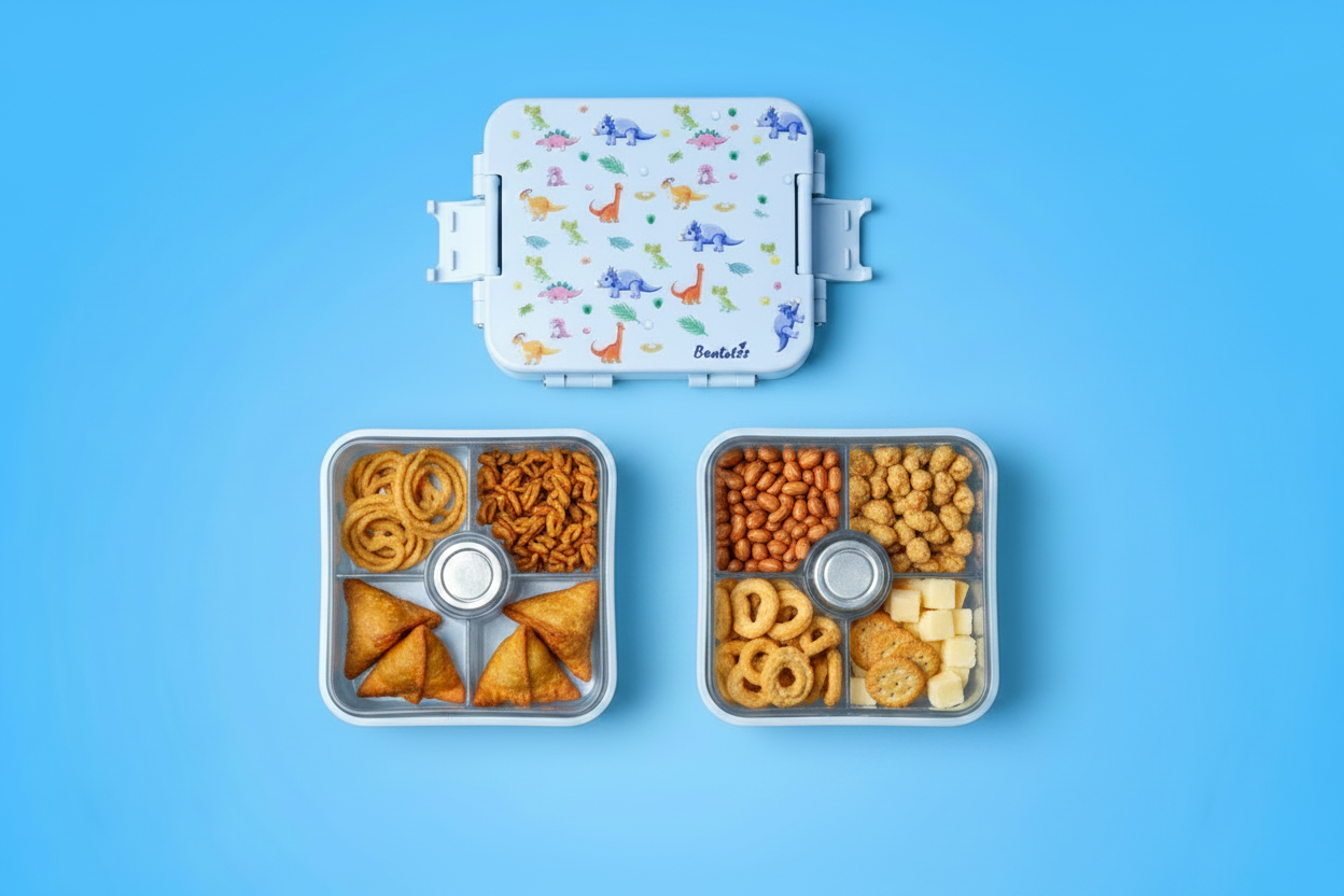 Bentotss Dinosaur Bento Box with Snacks